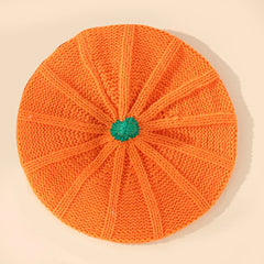 Pumpkin Beret Warm Belle Hat
